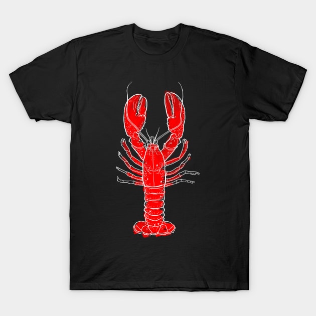 Red Crawfish T-Shirt by ewdondoxja